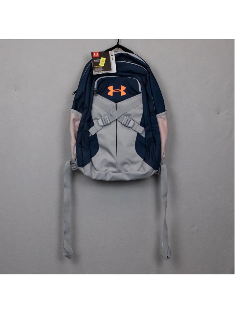 Under Armour Recruit 2.0 grey and blue backpack NWT